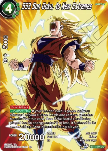 SS3 Son Goku, to New Extremes (BT11-074), Theme Selection: History of Son Goku — DB Super card price