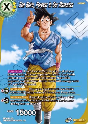 Son Goku, Forever in Our Memories (BT11-093) — card price