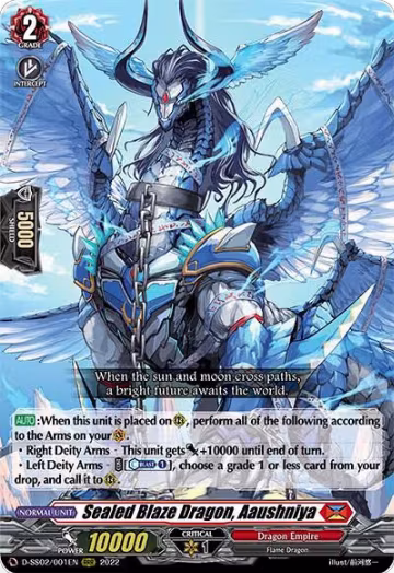 Sealed Blaze Dragon, Aaushniya (D-SS02/001EN), D-SS02: Festival Collection 2022 — Vanguard card price