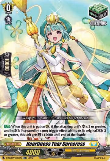 Heartiness Tear Sorceress (D-SS02/030EN), D-SS02: Festival Collection 2022 — Vanguard card price