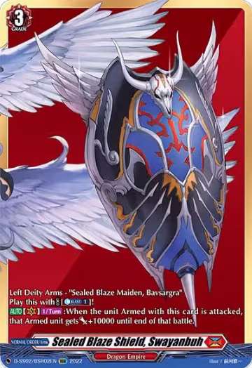 Sealed Blaze Shield, Swayanbuh (BSR) (D-SS02/BSR02EN), D-SS02: Festival Collection 2022 — Vanguard card price