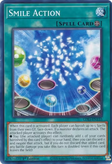 Smile Action (LDS3-EN133), Legendary Duelists: Season 3 — Yu-Gi-Oh! card price