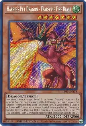 Harpie's Pet Dragon - Fearsome Fire Blast (LDS3-EN138), Legendary Duelists: Season 3 — Yu-Gi-Oh! card price