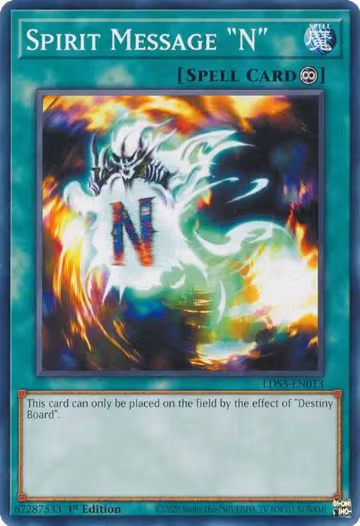 Spirit Message "N" (LDS3-EN013), Legendary Duelists: Season 3 — Yu-Gi-Oh! card price
