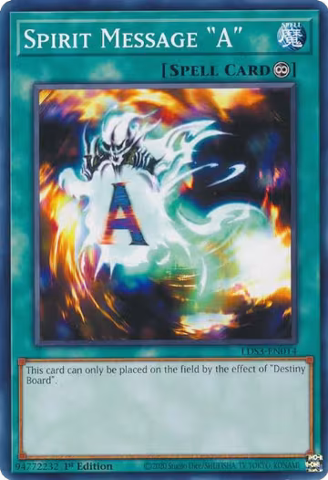 Spirit Message "A" (LDS3-EN014), Legendary Duelists: Season 3 — Yu-Gi-Oh! card price