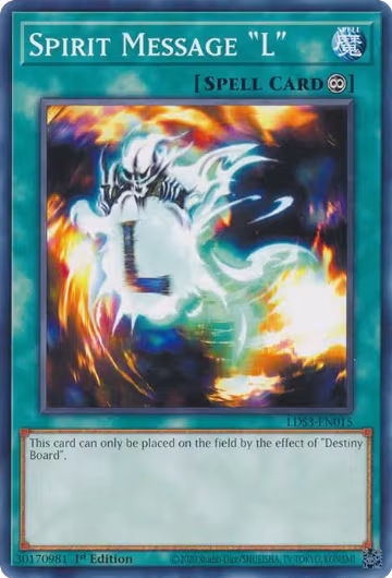 Spirit Message "L" (LDS3-EN015), Legendary Duelists: Season 3 — Yu-Gi-Oh! card price