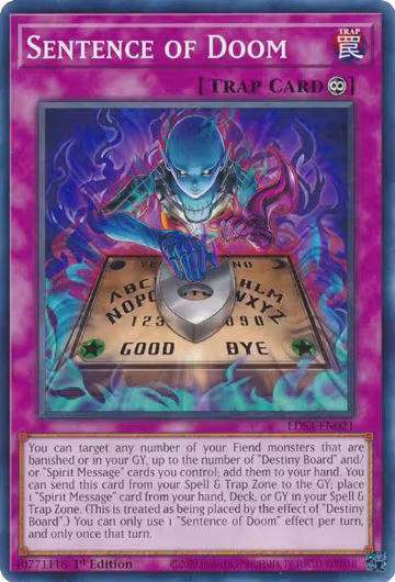 Sentence of Doom (LDS3-EN021), Legendary Duelists: Season 3 — Yu-Gi-Oh! card price