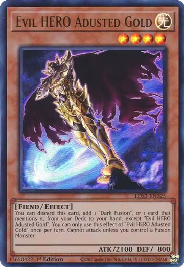 Evil HERO Adusted Gold (LDS3-EN025), Legendary Duelists: Season 3 — Yu-Gi-Oh! card price