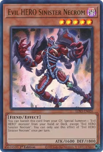 Evil HERO Sinister Necrom (LDS3-EN026), Legendary Duelists: Season 3 — Yu-Gi-Oh! card price