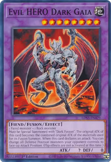 Evil HERO Dark Gaia (LDS3-EN029), Legendary Duelists: Season 3 — Yu-Gi-Oh! card price