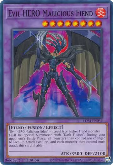 Evil HERO Malicious Fiend (LDS3-EN032), Legendary Duelists: Season 3 — Yu-Gi-Oh! card price
