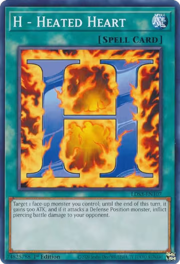 H - Heated Heart (LDS3-EN107), Legendary Duelists: Season 3 — Yu-Gi-Oh! card price