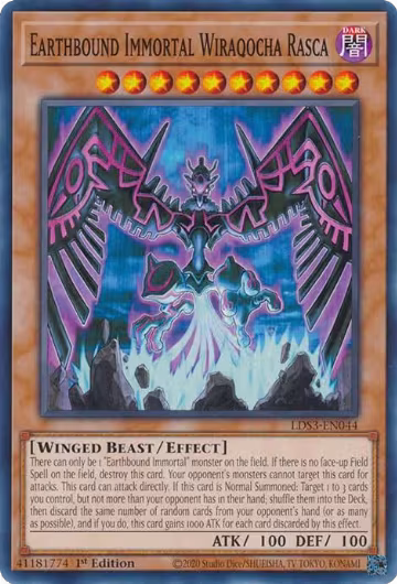 Earthbound Immortal Wiraqocha Rasca (LDS3-EN044), Legendary Duelists: Season 3 — Yu-Gi-Oh! card price