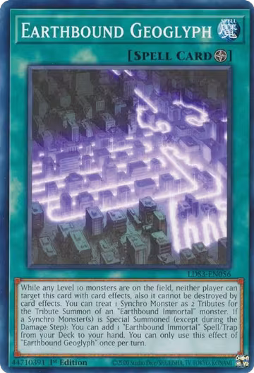 Earthbound Geoglyph (LDS3-EN056), Legendary Duelists: Season 3 — Yu-Gi-Oh! card price