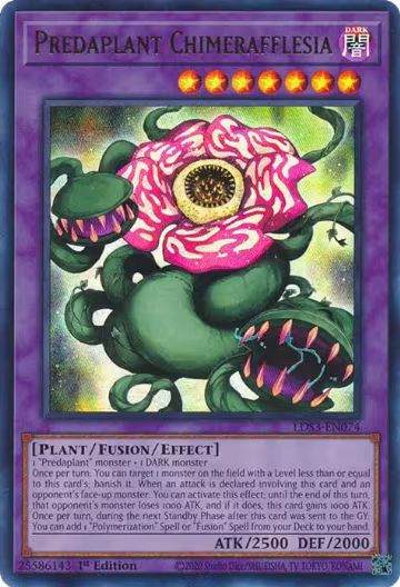 Predaplant Chimerafflesia (LDS3-EN074), Legendary Duelists: Season 3 — Yu-Gi-Oh! card price