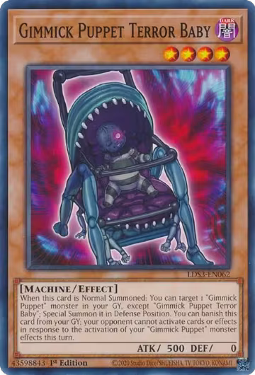 Gimmick Puppet Terror Baby (LDS3-EN062), Legendary Duelists: Season 3 — Yu-Gi-Oh! card price