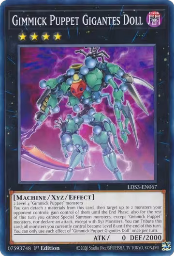 Gimmick Puppet Gigantes Doll (LDS3-EN067), Legendary Duelists: Season 3 — Yu-Gi-Oh! card price