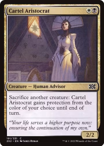 Cartel Aristocrat (191), Double Masters 2022 — Magic card price