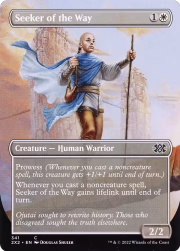 Seeker of the Way (Borderless) (341), Double Masters 2022 — Magic card price