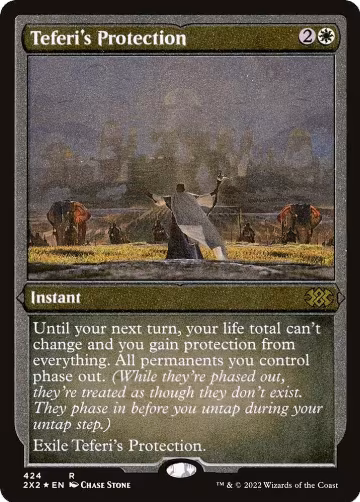 Teferi's Protection (Foil Etched) (424), Double Masters 2022 — Magic card price