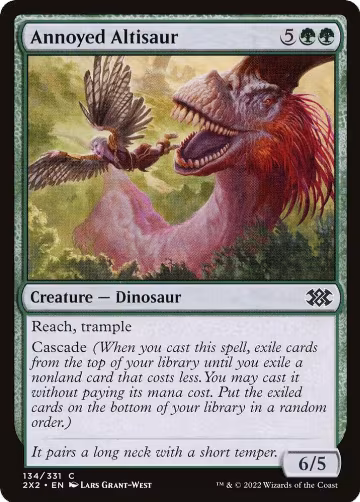 Annoyed Altisaur (134), Double Masters 2022 — Magic card price