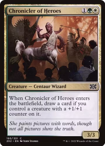 Chronicler of Heroes (193), Double Masters 2022 — Magic card price