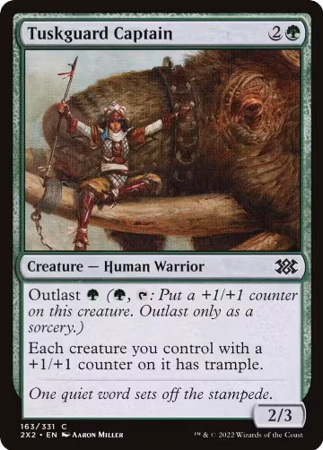 Tuskguard Captain (163), Double Masters 2022 — Magic card price