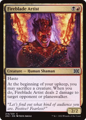 Fireblade Artist (214), Double Masters 2022 — Magic card price