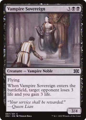 Vampire Sovereign (97), Double Masters 2022 — Magic card price