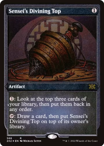 Sensei's Divining Top (Foil Etched) (566), Double Masters 2022 — Magic card price