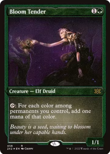 Bloom Tender (Foil Etched) (458), Double Masters 2022 — Magic card price