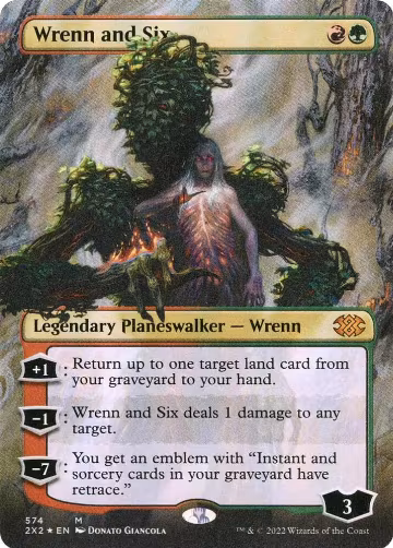 Wrenn and Six (Textured Foil) (574), Double Masters 2022 — Magic card price