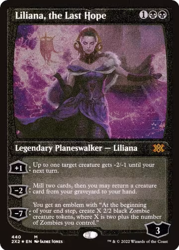 Liliana, the Last Hope (Foil Etched) (440), Double Masters 2022 — Magic card price