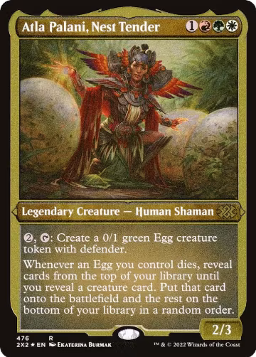 Atla Palani, Nest Tender (Foil Etched) (476), Double Masters 2022 — Magic card price