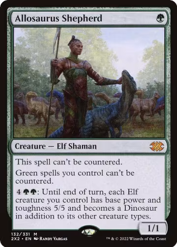 Allosaurus Shepherd (132), Double Masters 2022 — Magic card price