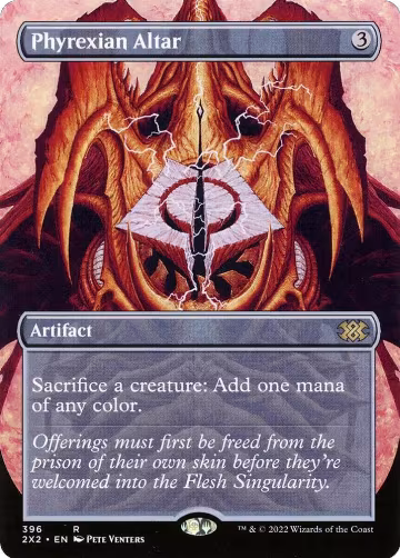 Phyrexian Altar (Borderless) (396), Double Masters 2022 — Magic card price