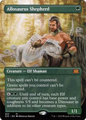 Allosaurus Shepherd (Borderless) (365), Double Masters 2022 — Magic card price