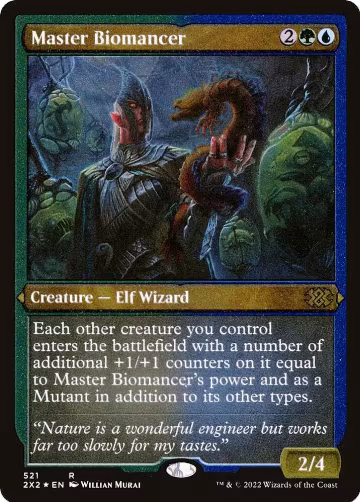 Master Biomancer (Foil Etched) (521), Double Masters 2022 — Magic card price