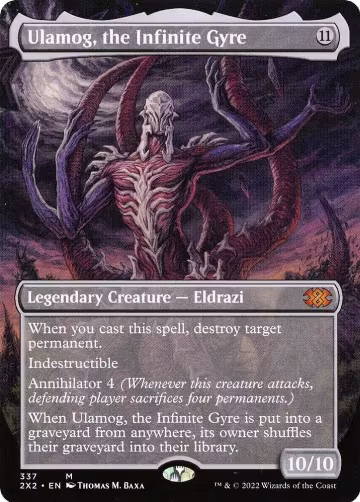 Ulamog, the Infinite Gyre (Borderless) (337), Double Masters 2022 — Magic card price
