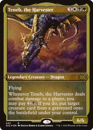 Teneb, the Harvester (Foil Etched) (543), Double Masters 2022 — Magic card price