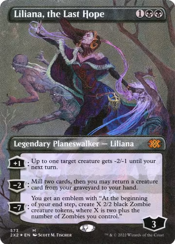 Liliana, the Last Hope (Textured Foil) (573), Double Masters 2022 — Magic card price
