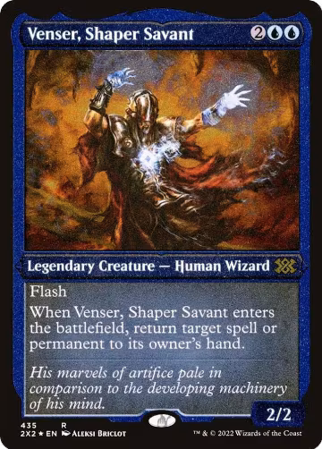 Venser, Shaper Savant (Foil Etched) (435), Double Masters 2022 — Magic card price