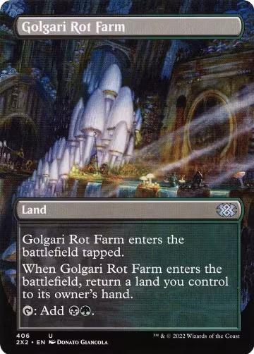 Golgari Rot Farm (Borderless) (406), Double Masters 2022 — Magic card price