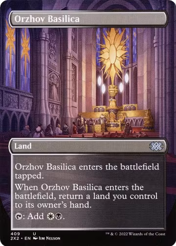 Orzhov Basilica (Borderless) (409), Double Masters 2022 — Magic card price