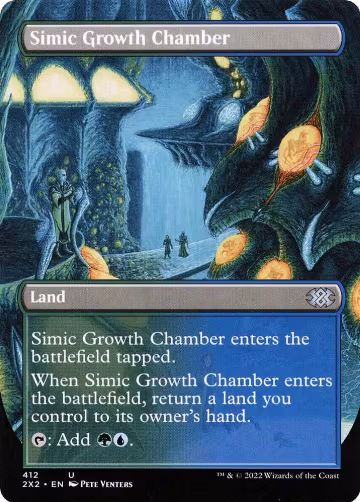 Simic Growth Chamber (Borderless) (412), Double Masters 2022 — Magic card price