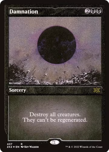 Damnation (Foil Etched) (437), Double Masters 2022 — Magic card price