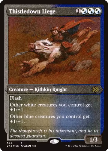 Thistledown Liege (Foil Etched) (544), Double Masters 2022 — Magic card price