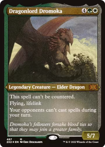 Dragonlord Dromoka (Foil Etched) (487), Double Masters 2022 — Magic card price