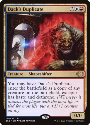 Dack's Duplicate (198), Double Masters 2022 — Magic card price