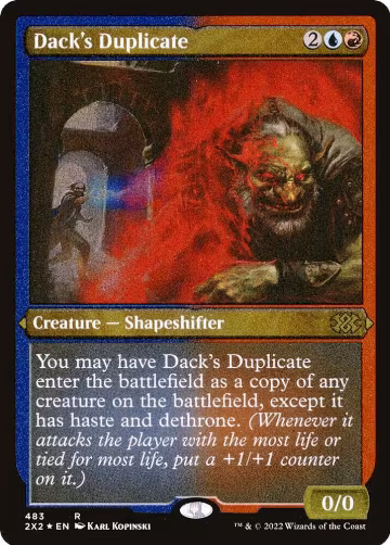 Dack's Duplicate (Foil Etched) (483), Double Masters 2022 — Magic card price